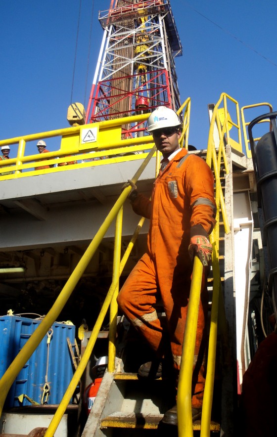 Shelf Drilling_Crew Member on Stairs